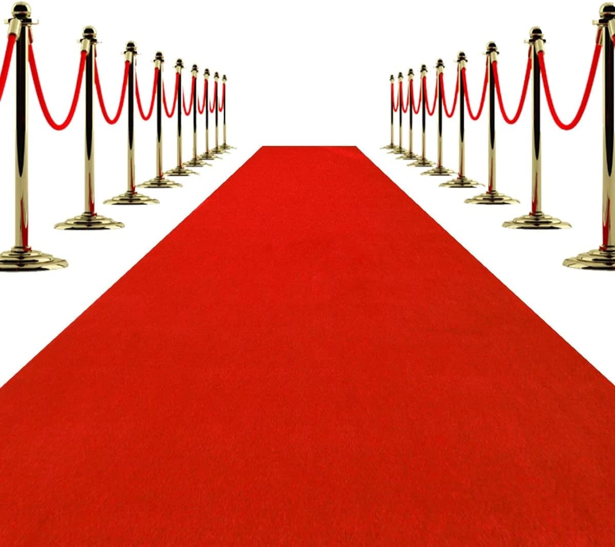 Extra Thick Red Carpet Runner, Non-Slip TPR Rubber Backing 450GSM Non-Slip Waterproof Aisle Rug For Weddings, Parties, Events, Graducation, image 1